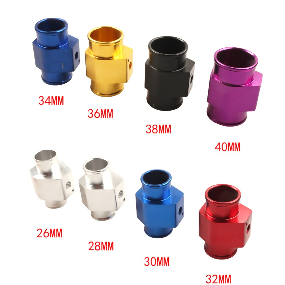 KUNFINE 36mm Czarny Adapter Wskaźnika Temperatury Wody Złącze Temperatury Wody