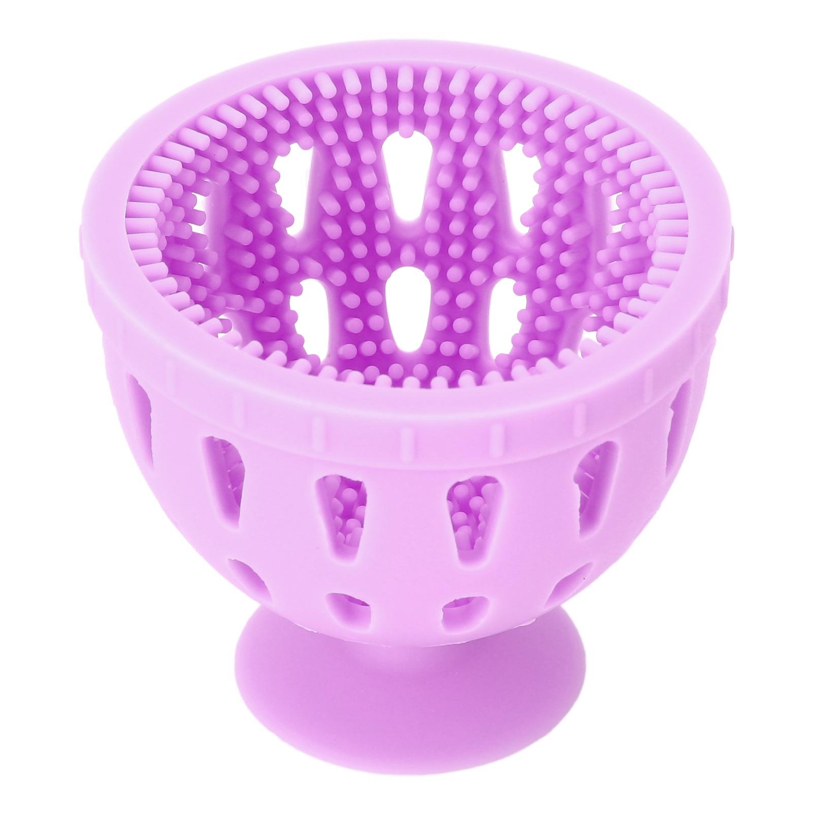 

Засіб для чищення яєць з присоскою для видалення бруду, багаторазова силіконова щітка для чищення яєць для дому, ферми фіолетовий