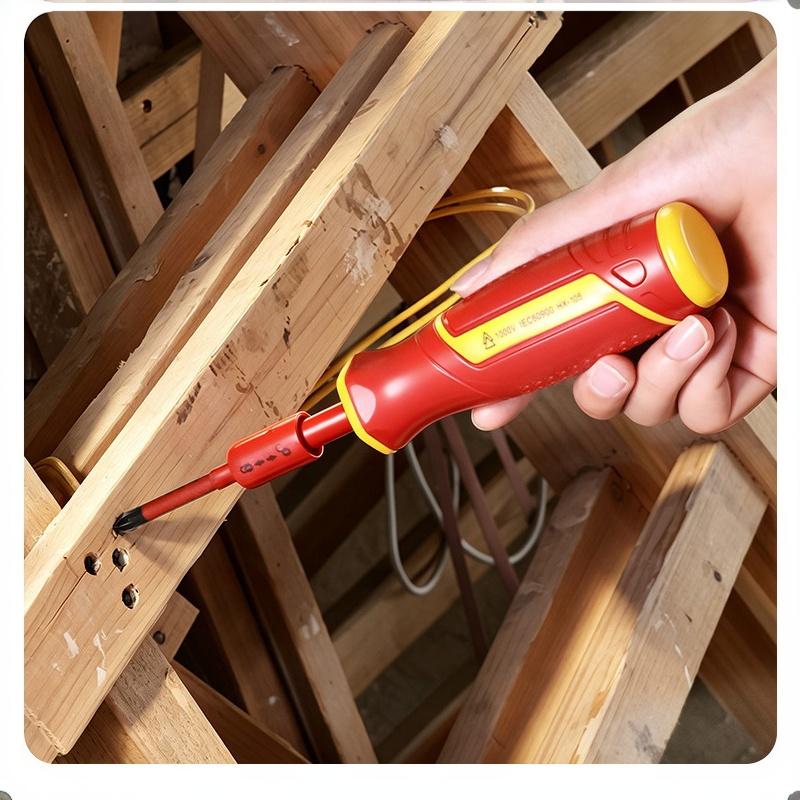 Insulated Screwdriver Set Magnetic Slotted Bits Interchangeable Multi-Purpose Electrician Tool Motorcycle Repair