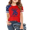Youth Short Sleeve Casual T Shirt Crew Neck Printed Graphic Tee Lightweight Comfortable Fit Soft Fabric