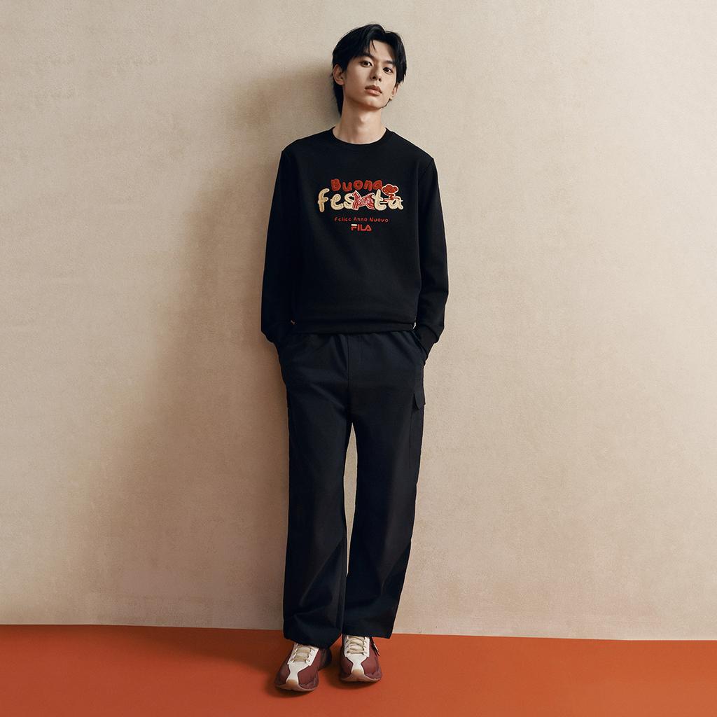 FILA CNY Sweatshirt Unisex Black F11U619205FBK