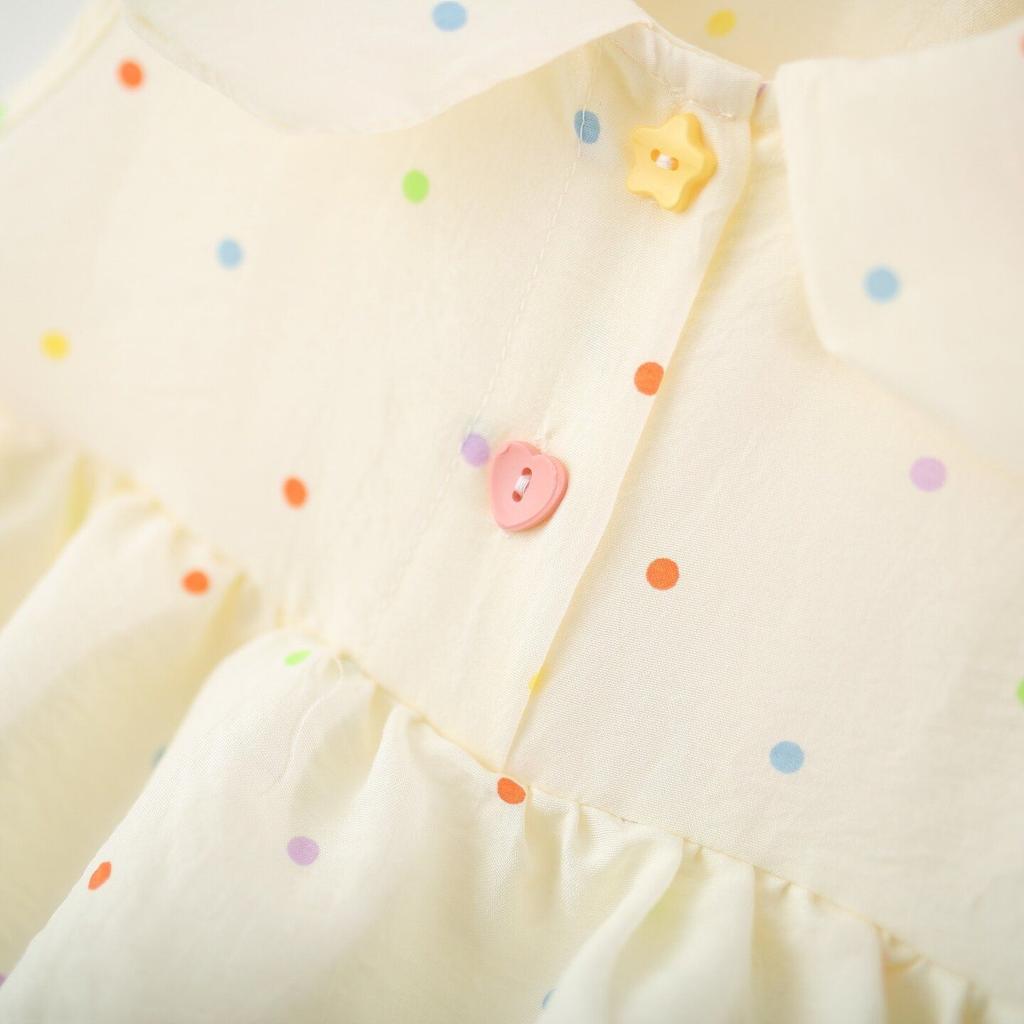 Sweet Fresh Polka Dot Bunny Ear Sleeveless Cotton Princess Dress for Infant Girls Cute Summer Casual Party Outfit