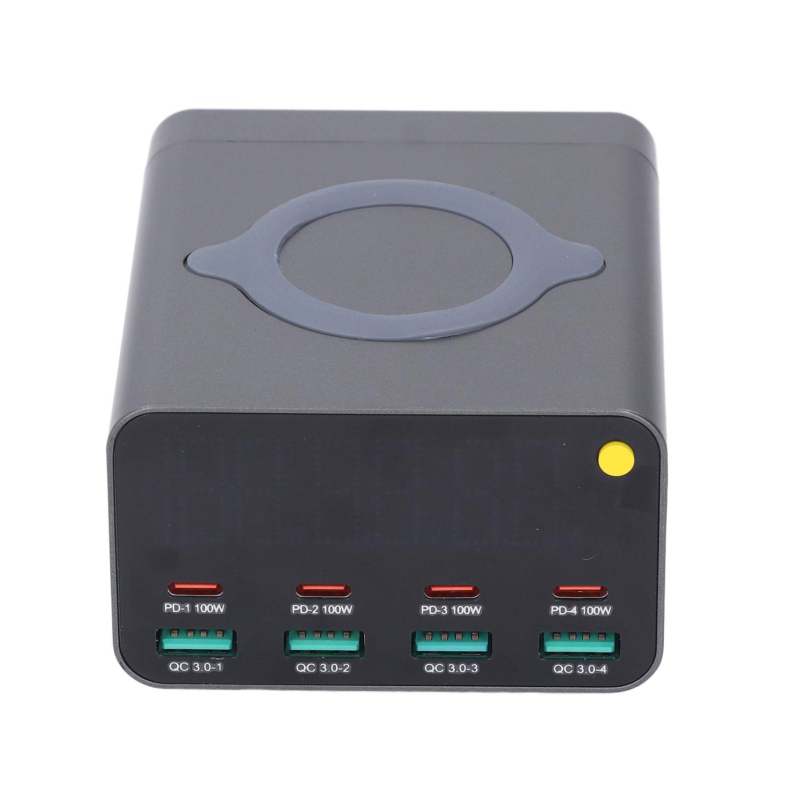 

120 Вт USB зарядная станция многопортовое настольное беспроводное USB зарядное устройство для дома работа путешествия использование US Plug