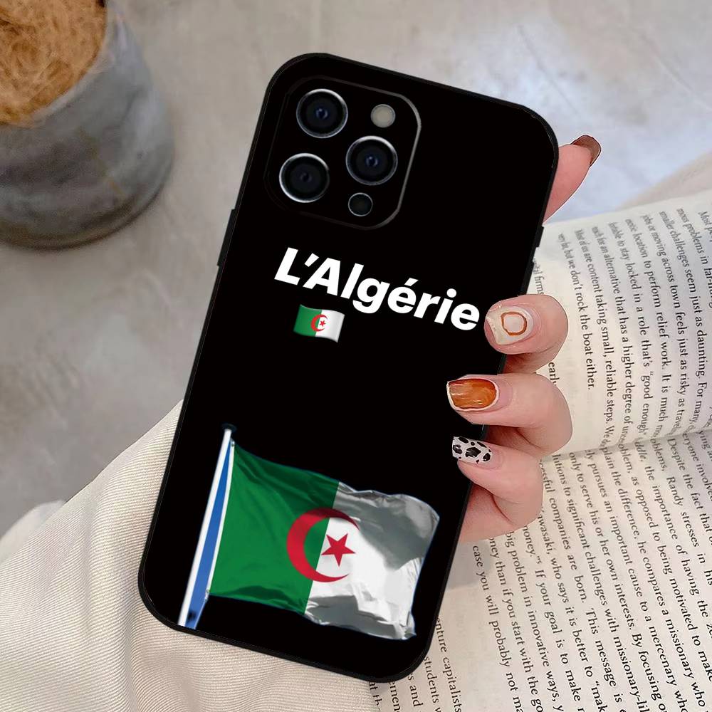 Algeria F-Flag Phone Case Silicone Soft For IPhone 17 16 15 14 13 12 11 X XR Plus Pro Max Plus