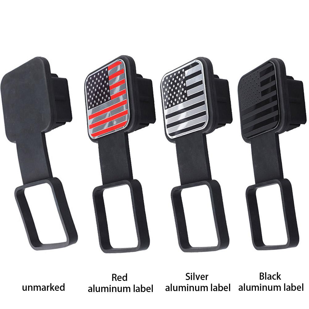 1-5PCS Trailer Hitch Receiver Cover Tow Hitch Decorative Covers Durable Rubber Plug Cover 2 Inch Universal Plug Tube Cap