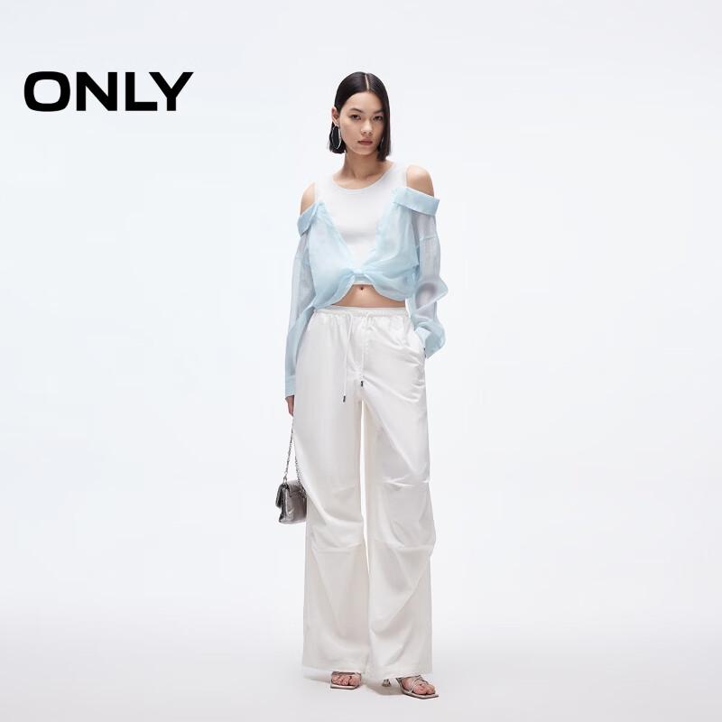 ONLY Women's 2025 Autumn Off-Shoulder Patchwork Knit Top