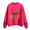 Women's Fashion Casual Round Neck Long Sleeve Christmas Printed Sweatshirt