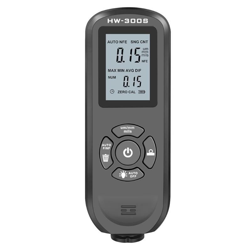 Coating Thickness Gauge with Calibration Sheet Digital Paint Depth Gauge Meter Rubber Protective Automatic F/NF 2 Colors
