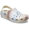 Crocs Unisex White EVA Classic Color Block Marbled Clogs 208981-2Y3