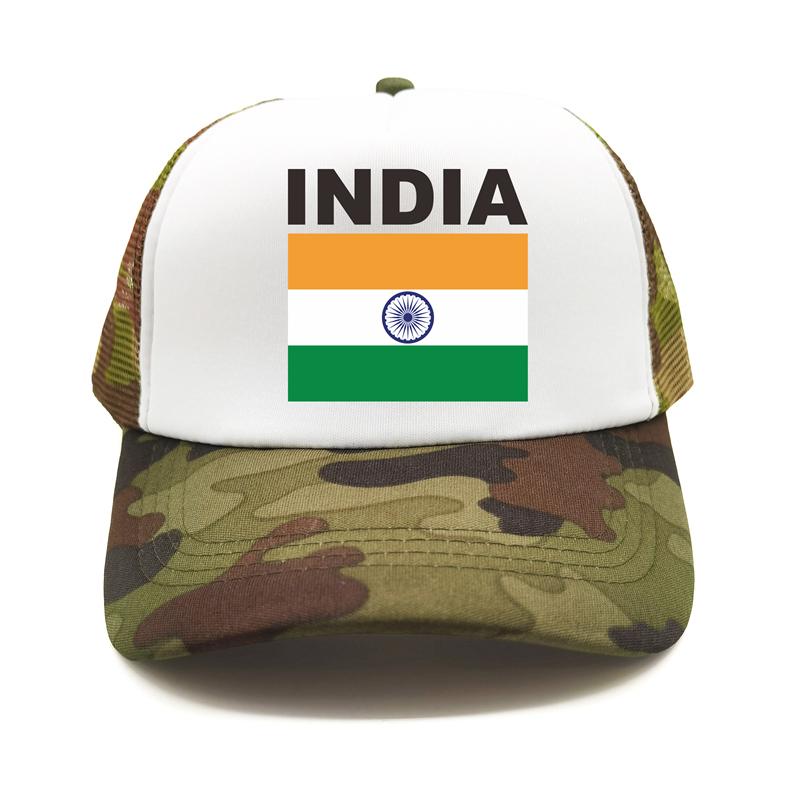 India Flag Trucker Cap Summer Unisex Cool Country Hat Baseball Caps Unisex Outdoor Mesh Net Caps