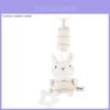 Organic Cotton Baby Rattle With Soft Fabric And Sensory Development For Newborn Sleep Aid