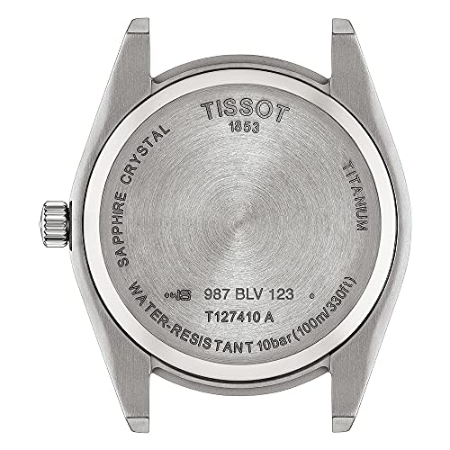 Tissot Gentleman Watch with Titanium Bracelet, Officially Imported, T1274104404100, Men's, Blue Dial