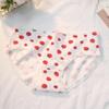 Plus Size Women's New Cute Plain Cotton Soft Breathable Skin Friendly Panties