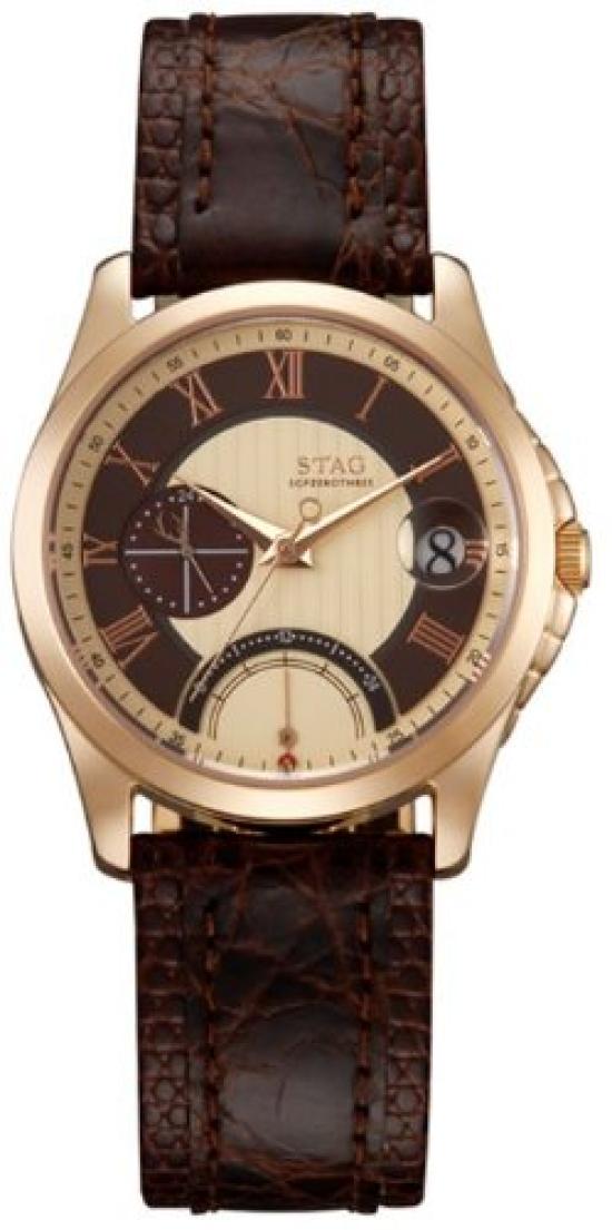 

[Stag] Wristwatch STG001P1 Brown