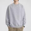 Men's Trendy Solid Color Round Neck Sweatshirt - Casual, Versatile, Loose Fit, Micro Drop Shoulder, Pullover for Spring & Autumn