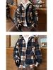 Men's Retro Plaid Wool Coat: Trendy, High-End, Thickened, Warm, Autumn/Winter Casual Jacket