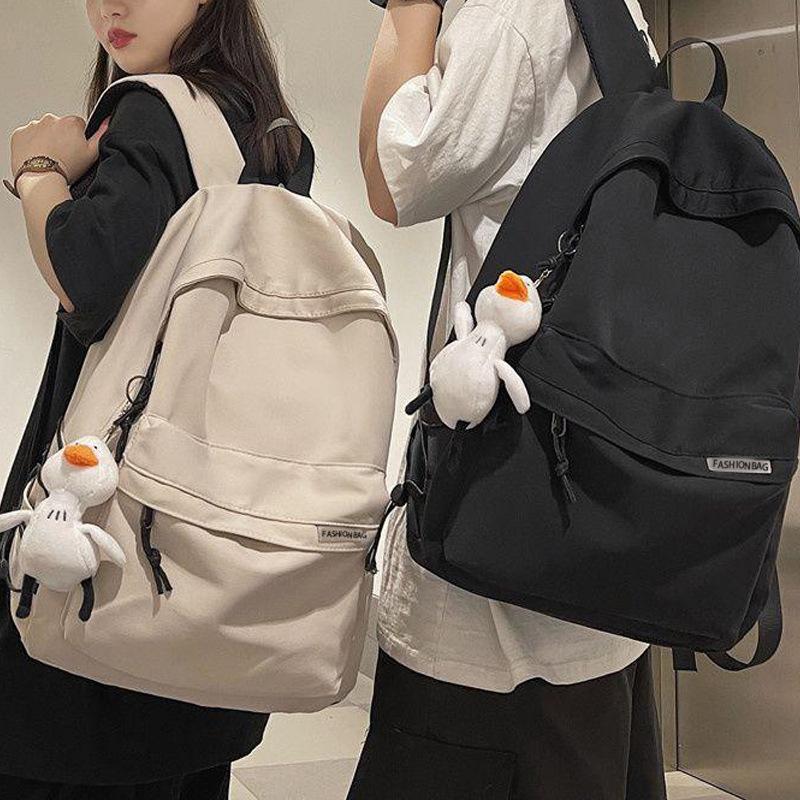 Schoolbag Wholesale Fashion Versatile Men's Large Capacity Travel Backpack Female Male Junior High School Student School Bag Male Backpack