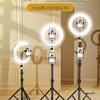 Mobile Live Streaming & Selfie Tripod with Fill Light for Beauty Photos and Videos