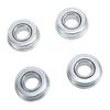 4PCS Steel Material Mower Shaft Bearings Silver Ball Bearing Replacement Lawn Mower Bearings