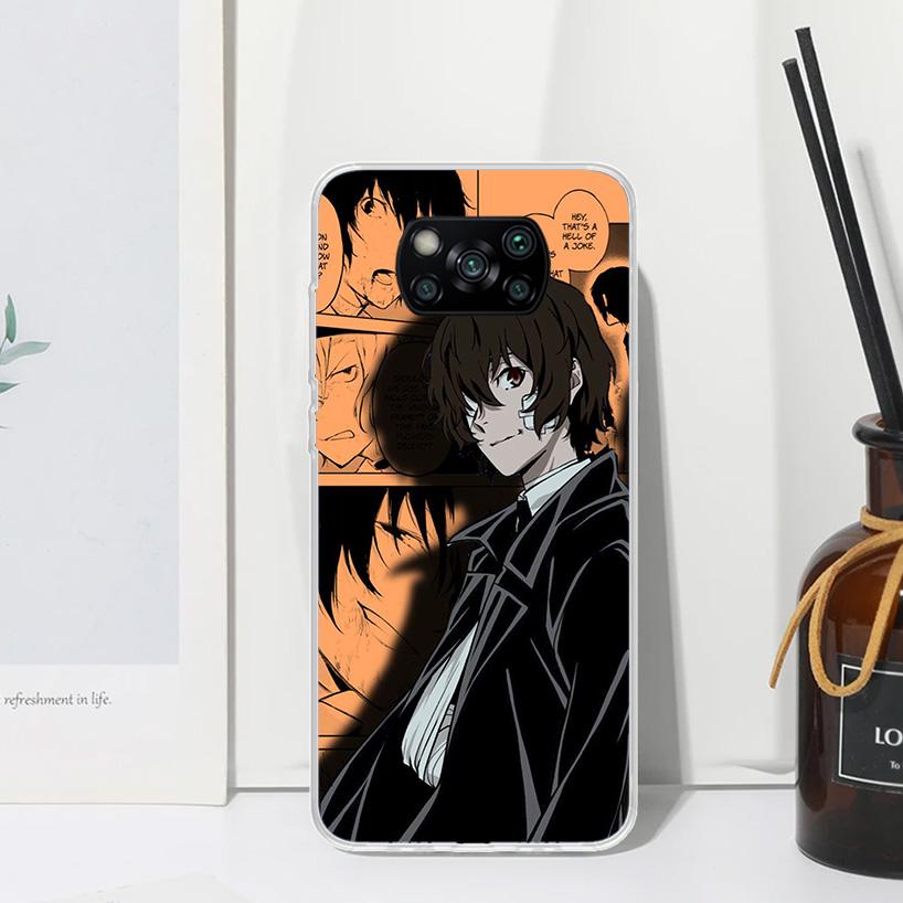 Bungo Stray Dogs Manga Phone Case For Xiaomi Poco X7 X6 X5 M7 M8 Pro F7 Ultra Redmi 15C 15 13C 13 12C 12 10 10C 10A Art Fundas P