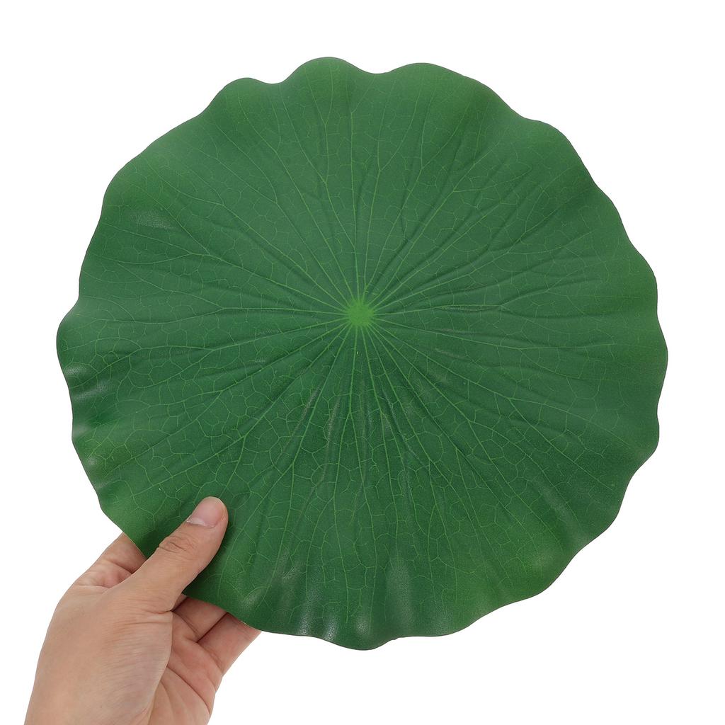 6Pcs Simulation Lotus Leaves Artificial Floating Green 28Cm Aquarium Fish Tank Pond Decoration Floating Plants Ornaments