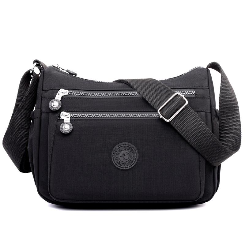 

Сумка Женская Сумка Мама Повседневная Кроссбоди На одно плечо Сумка Кроссбоди Уличный Тренд Универсальная Для поездок Многослойная чёрный