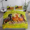 2/3pcs Galloping Horse Duvet Cover and Pillowcases, Home Bedding Set, Bedroom Decoration, Exquisite Gift for Boys and Girls