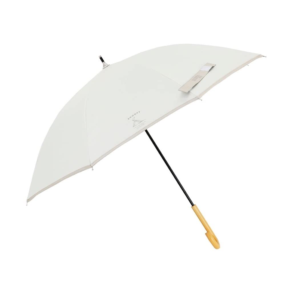 

Ogawa Snoopy Parasol for Women, Light Blocking, 99.9% UV Protection, Heat Shielding, Water Repellent, Peanuts Design, Off-White, 50cm, 8 Ribs, 56182