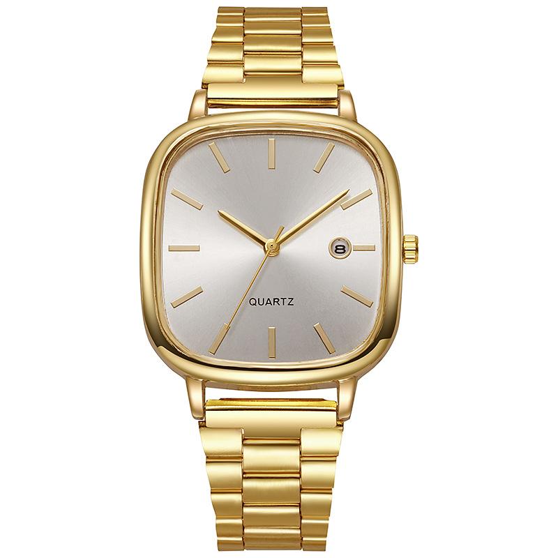 Fashion Square Men Calendar Quartz Watch Simple Men's Wristwatches Business Watches Top Brand Gifts Clock
