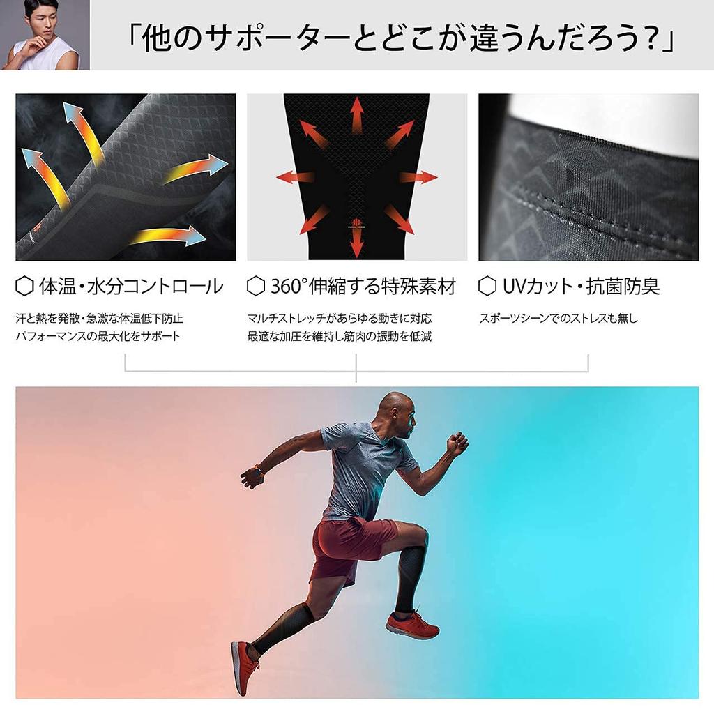 IWAMA HOSEI Calf Supports, Calf Supports for Sports, Muscle Strains, Compression, Men's, Set of 2, CALF FIT