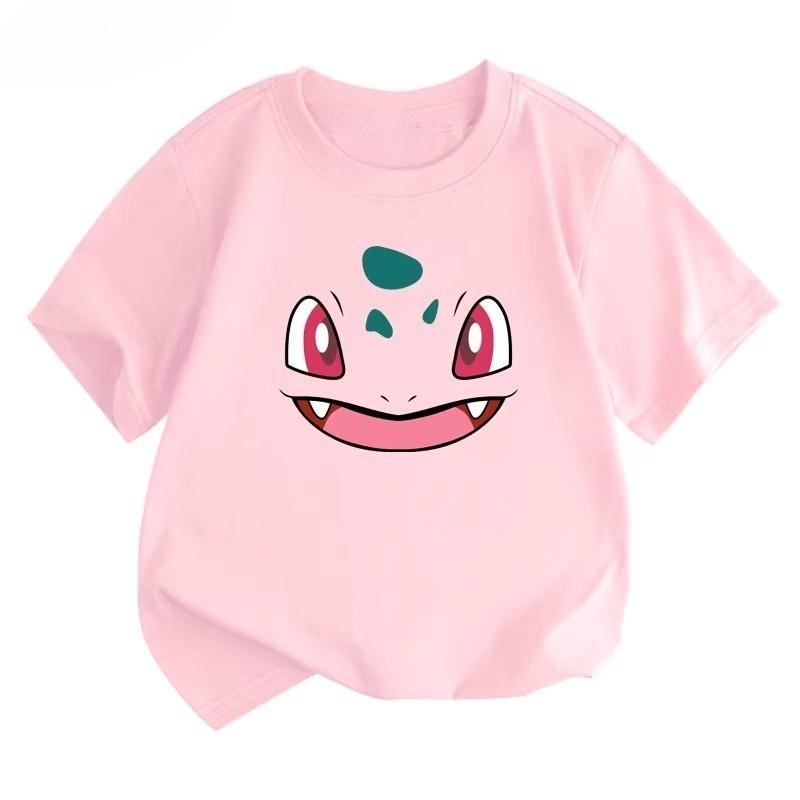 Potdemiel Summer New Pikachu Kids 100 Cotton TShirt Comfortable and Breathable Suitable for Boys and Girls