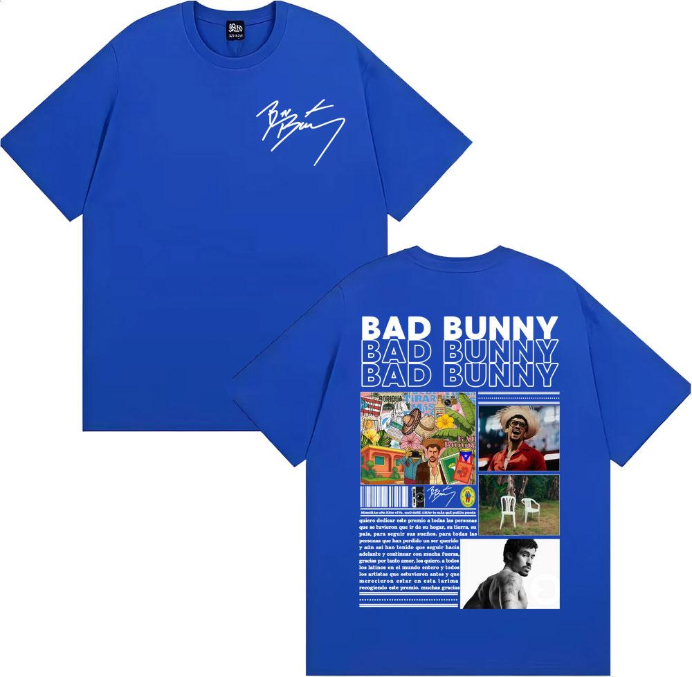 Bad Bunny DTMF Debi Tirar Mas Fotos 2026 Album Cover Tshirt Unisexs Clothing Fashion High Street T Shirts Unisex Summer Tops T Shirt