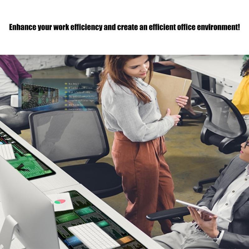 Large Keyboards Mouse Pad Featuring Excels Word Shortcut for Office Software Use and Gaming with Waterproof 400x900x3mm