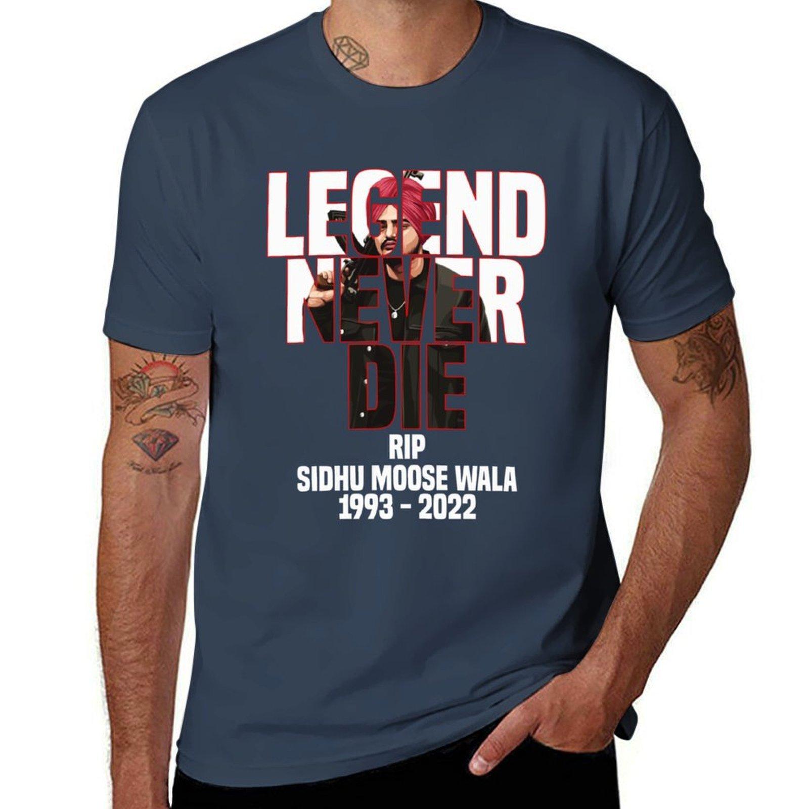 Legend Sidhu Moose Wala TShirt man t shirt summer t shirts for man graphic vintage TShirt S