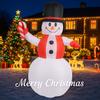 5.91FT Inflatable Toy Hat Snowman Candy Cane with LED Lit Xmas for Yard Lawn Party Decoration Xmas Home Supplies Ornament Gift