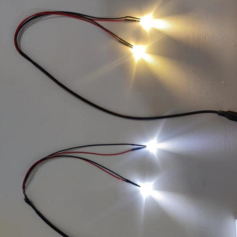 1 Stück 2/4/6 LED-Perlen mit USB-Anschluss 5V Miniatur Superhelle Lampe DIY Modellbau für Diorama DIY Handarbeit
