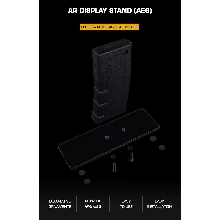 Rifle Display Stand for AR 15/M4 Mag Mount AR 15 Style Rifle Rack for GBB/AEG AR-15 Shooting Mount and Sighting Stand