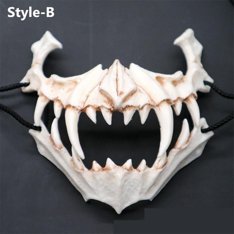 5 Styles Japanese Dragon God Mask Halloween Cosplay Resin Mask Eco-Friendly Animal Theme Party Animal Skull Mask Latex Mask