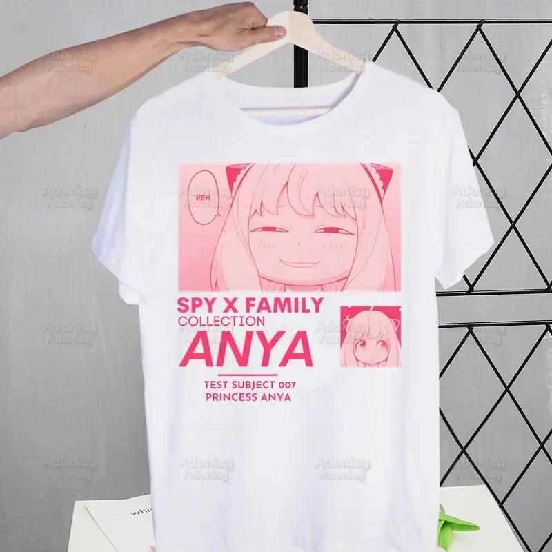 Spy X Family Anime Kawaii Anya Forger SPYFAMILY Men's Tshirt Cute Shirt Mens Fashion T-Shirt For Men Casual Tops Short Sleeve