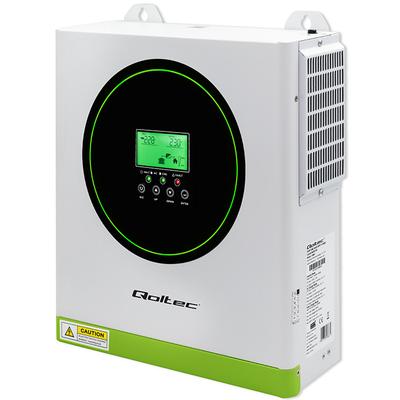 Qoltec Hybridný solárny menič Off-Grid 3500kW | 100A | 24V | MPPT | Sínusový | možnosť Wi-Fi | Účinník 1.0