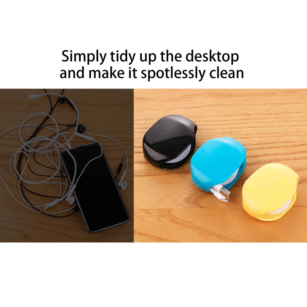 The Automatic Retractable Reel Reel Is Used For Chargers, Data Cables And Wired Headphone Storage Devices