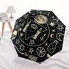 Enchanted Circle: Mystical Symbols for Your Space Umbrella, Portable 3-Fold Compact Umbrella for Men & Women R152