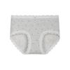 Women Mid Waist Antibacterial Full Cotton Crotch Breathable Seamless Triangle Underwear