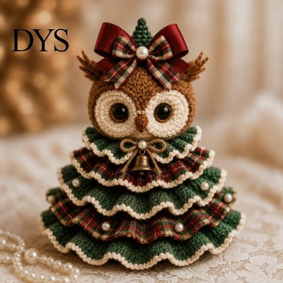 DIY Yarn Knitting Projects Animal Christmas Tree Crochet Kit, Highland Cow Cute Handmade Gift Idea for Family Dachshund Cat Crafting Kit Beginners,