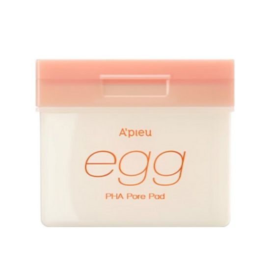 A pieu Egg PHA Pore Tightening Toner Pad – Gentle Exfoliating & Skin Smoothing Care 180g (80 Pads)