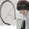 Men's Women's Black Wavy Hair Head Hoop Band Fashion Sport Headband Hairband