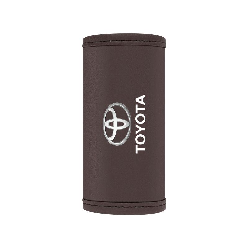 1/2Pcs Car Roof Handle Cover Door Armrest Leather Covering for Toyota Gazoo Racing Corolla TRD Yaris Chr Auris Rav4 Camry Prius Prado Avensis