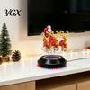 Creative Seasonal Room Decor Floating Santa Sleigh, Magnetic Levitation Santa's Flying Sleigh Ornament, Christmas for Bookshelves Display Home,