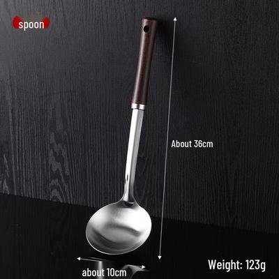 Wutuo Stainless Steel Kitchen Utensil Set with Wooden Handles