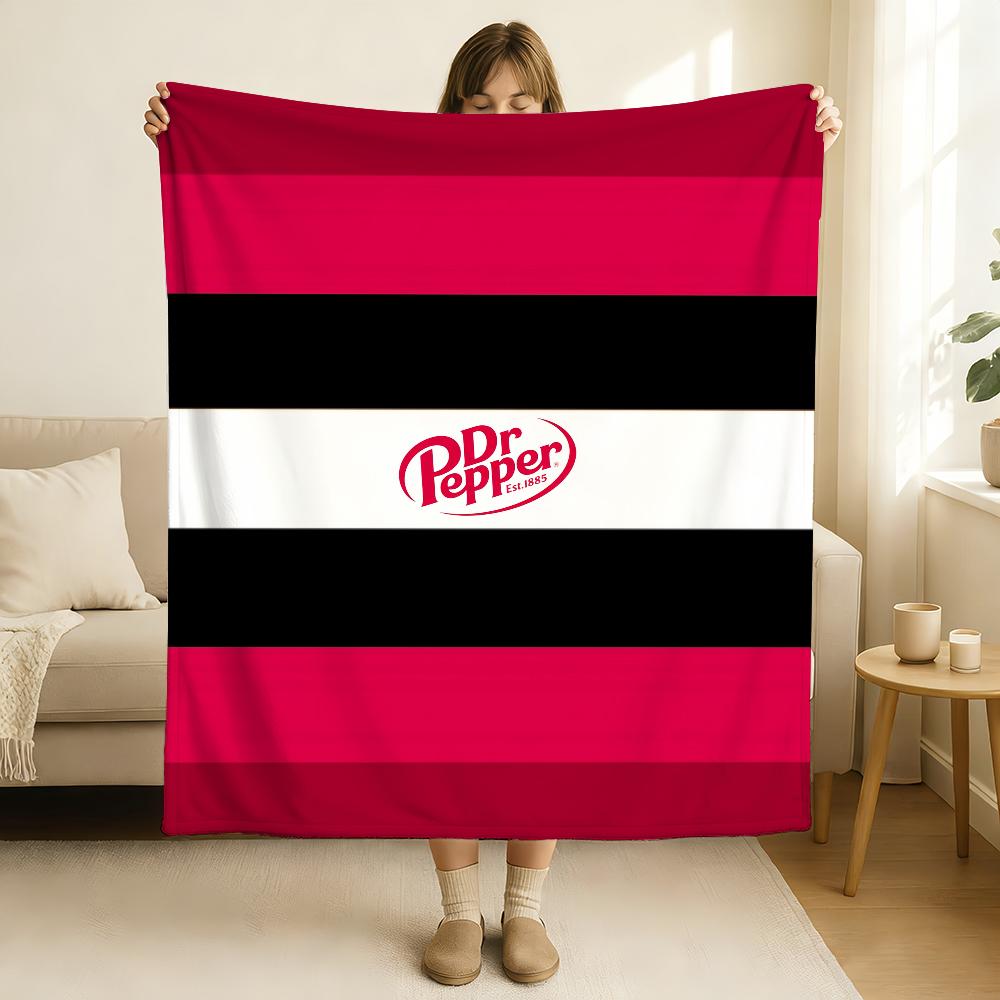 

Brand Dr Pepper soft drink Blanket Soft and Skin Friendly For Couch Bed Napping Bedspread All Seasons Comforter 130x150cm